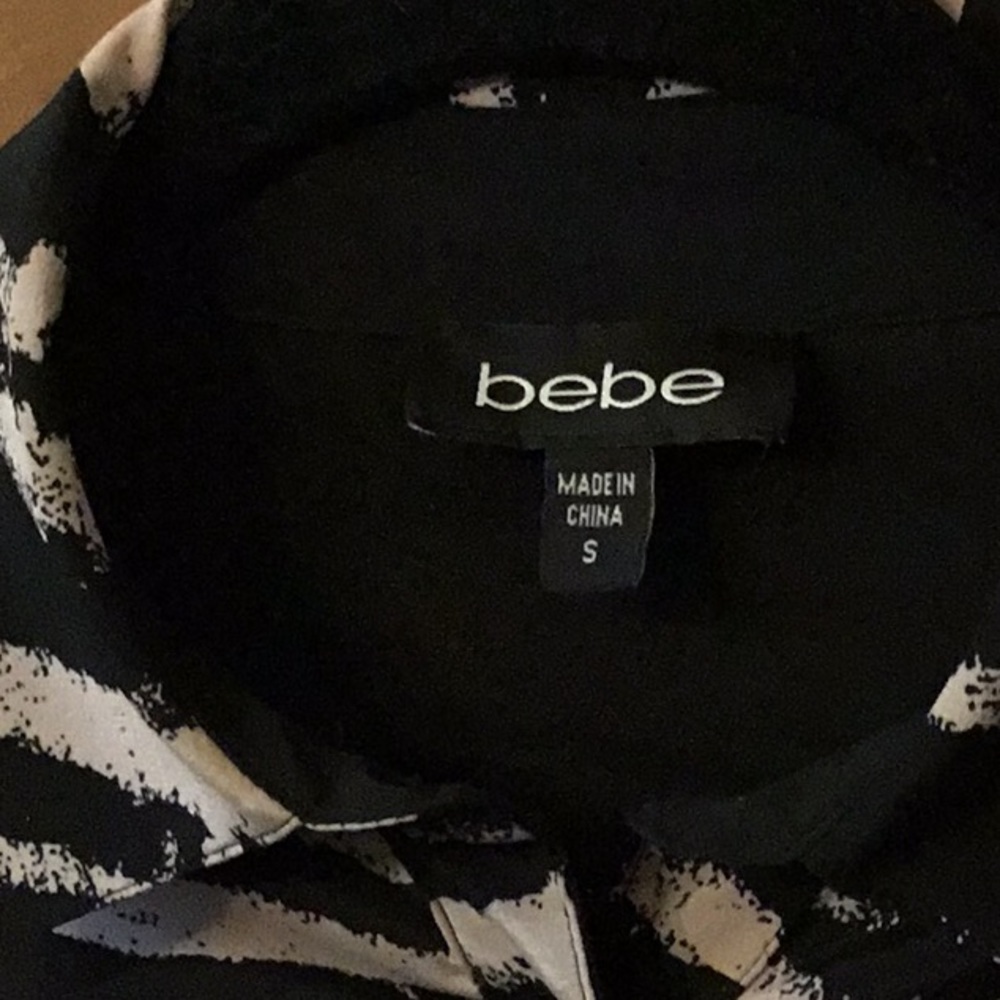 Super Cute and Classy Bebe Silky Dress Shirt - Picture 2 of 7